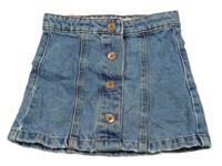 Modrá šisovaná rifľová sukňa Denim Co.