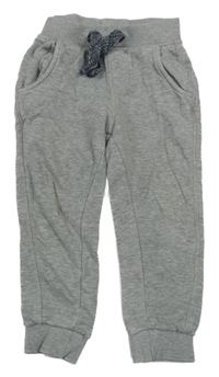 Šedé melírované tepláky NUTMEG