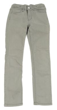 Světlešedé skinny fit rifle H&M