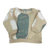 Béžovo-břidlicová oversize mikina Matalan