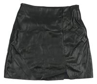 Čierna koženková sukňa H&M
