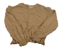 Hnedá crop mikina Name it