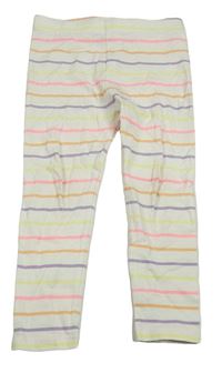 Bielo-farebné pruhované legíny George