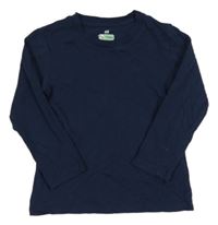 Tmavomodré triko H&M