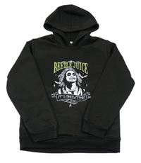 Čierna mikina s Beetlejuice a kapucňou