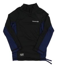 Černo-tmavomodré UV triko Olaian