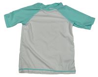 Bílo-tyrkysové UV tričko Tommy Bahama
