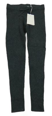 Nové - Tmavošedé žebrované pletené legíny Leigh Tucker