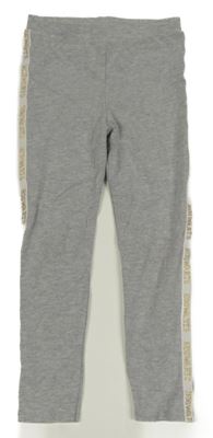 Sivé melírované legíny s pruhom s nápisy - Harry Potter George