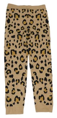 Hnedé pletené tepláky s leopardím vzorom Y.F.K.