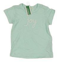 Nové - Mátové tričko s nápisem Benetton