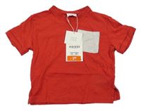 Nové - Červené tričko s kapsou Zara