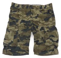 Army plátěné cargo kraťasy Chapter Young