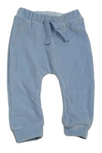 Svetlomodré rebrované zamatové tepláky zn. Nutmeg