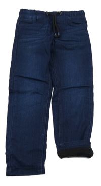 Tmavomodré podšité skinny rifle Pocopiano