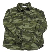 Khaki army rifľová košeľa M&S