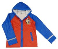 Červeno-modrá nepromokavá bunda s Tlapkovou patrolou a kapucňou Nickelodeon