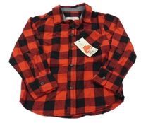 Nové - červeno-černá kostkovaná košile Urban