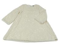 Smotanové flitrové šaty F&F