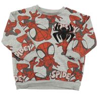 Sivo-červená mikina so Spidermanem Marvel