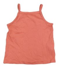 Korálový rebrovaný top H&M