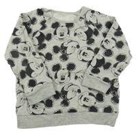 Sivo-čierna mikina s Mickeym George
