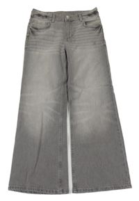 Šedé baggy rifle H&M