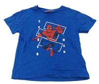 Tmavomodré tričko so Spidermanem Marvel