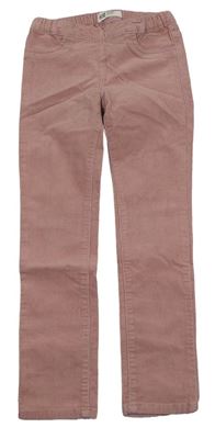 Starorůžové elastické manšestráky H&M