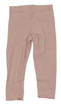 Ružové rebrované legíny F&F