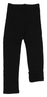 Černé zateplené legíny H&M