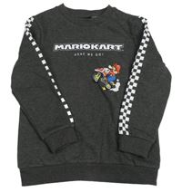 Tmavošedá mikina s Mariem Tu