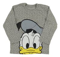 Šedé vzorované triko s Donaldem George