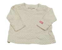 Smetanovo-růžové puntíkaté triko Bornino