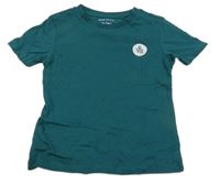 Petrolejové tričko s logom River Island