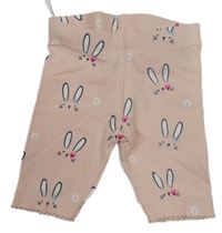 Ružové elastické kraťasy s králíčky C&A