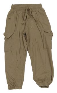 Hnědé cargo tepláky H&M