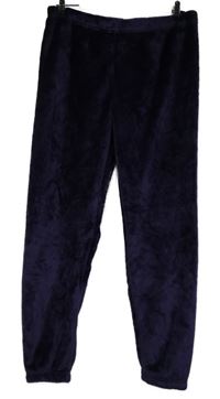 Dámske fialové plyšové nohavice