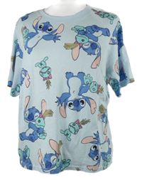Dámske svetlomodré tričko so Stitchem Disney