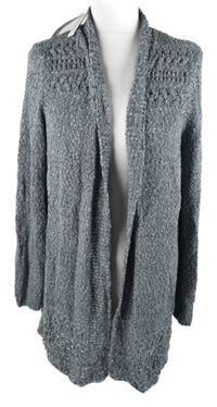 Nové - Dámský tmavomodrý melírovaný svetrový cardigán George 