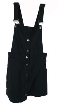Dámské černé riflové laclové šaty H&M