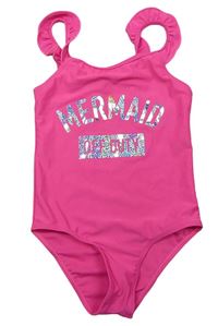 Neónově ružové plavky s nápisom Primark