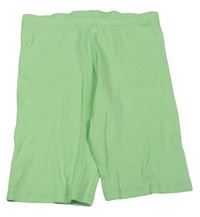 Neónově zelené rebrované kraťasy Matalan