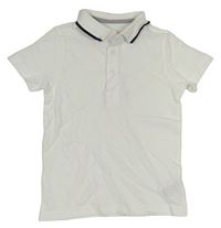 Bílé polo tričko s proužkem Mothercare