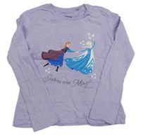 Fialové tričko s Frozen Disney
