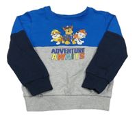 Modro-sivá mikina s Paw Patrol Nickelodeon
