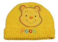 Žltá čapica s medvídkem Pú Disney vel.98-110