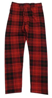 Červeno-černé kostkované tregíny F&F