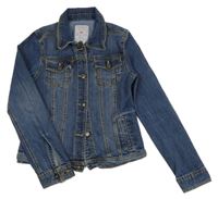 Tmavomodrá rifľová bunda Fat Face