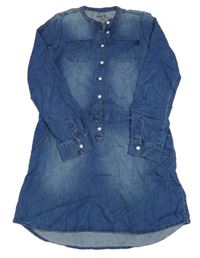 Modré riflové šaty Hema